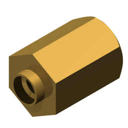 #10 Screw Size Round Spacer 13//16 Length Pack of 10 5//16 OD Aluminum Plain Finish 0.192 ID